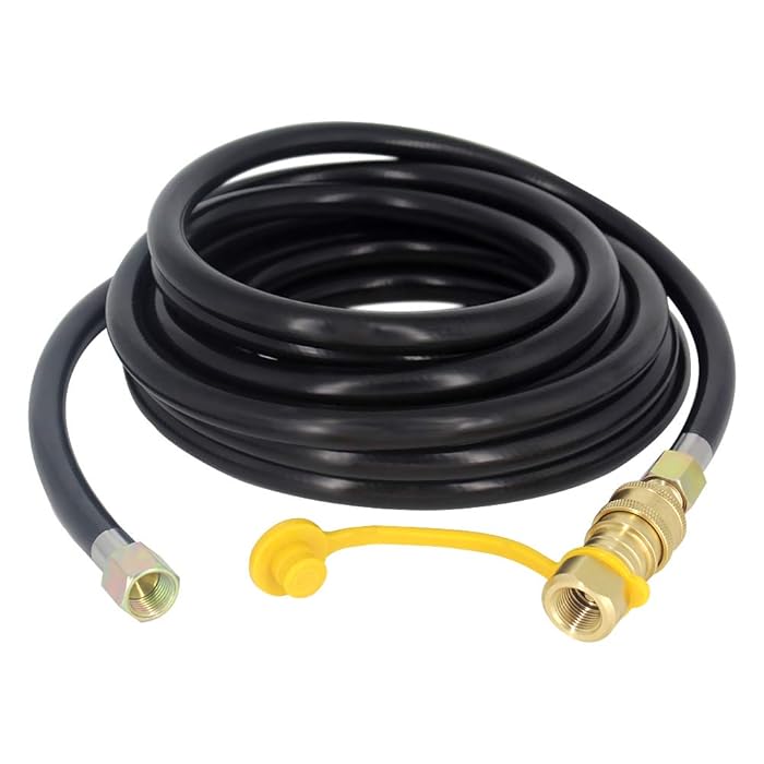 Buy MENSI 20 Feet Natural & Propane Gas Hose with 3/8 Inch Gas Quick