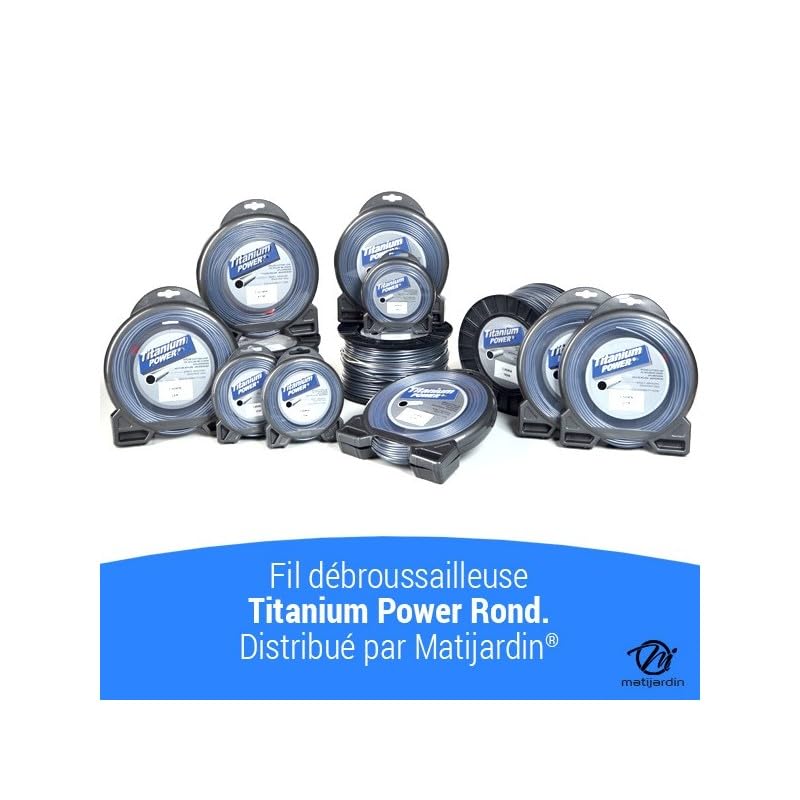 Matijardin - Fil débroussailleuse Rond 3,5 mm x 124 m Titanium Power