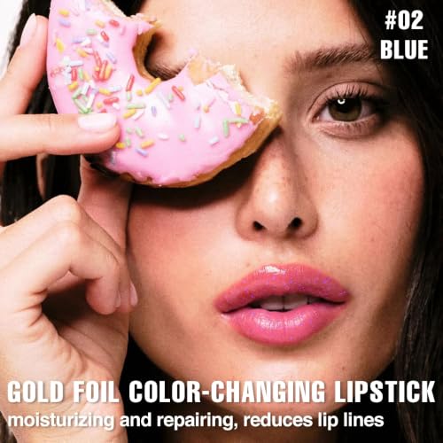 Image of evpct Pink Magic Ph Color Changing Lip Balm Lipstick, 24 Hours, 02#