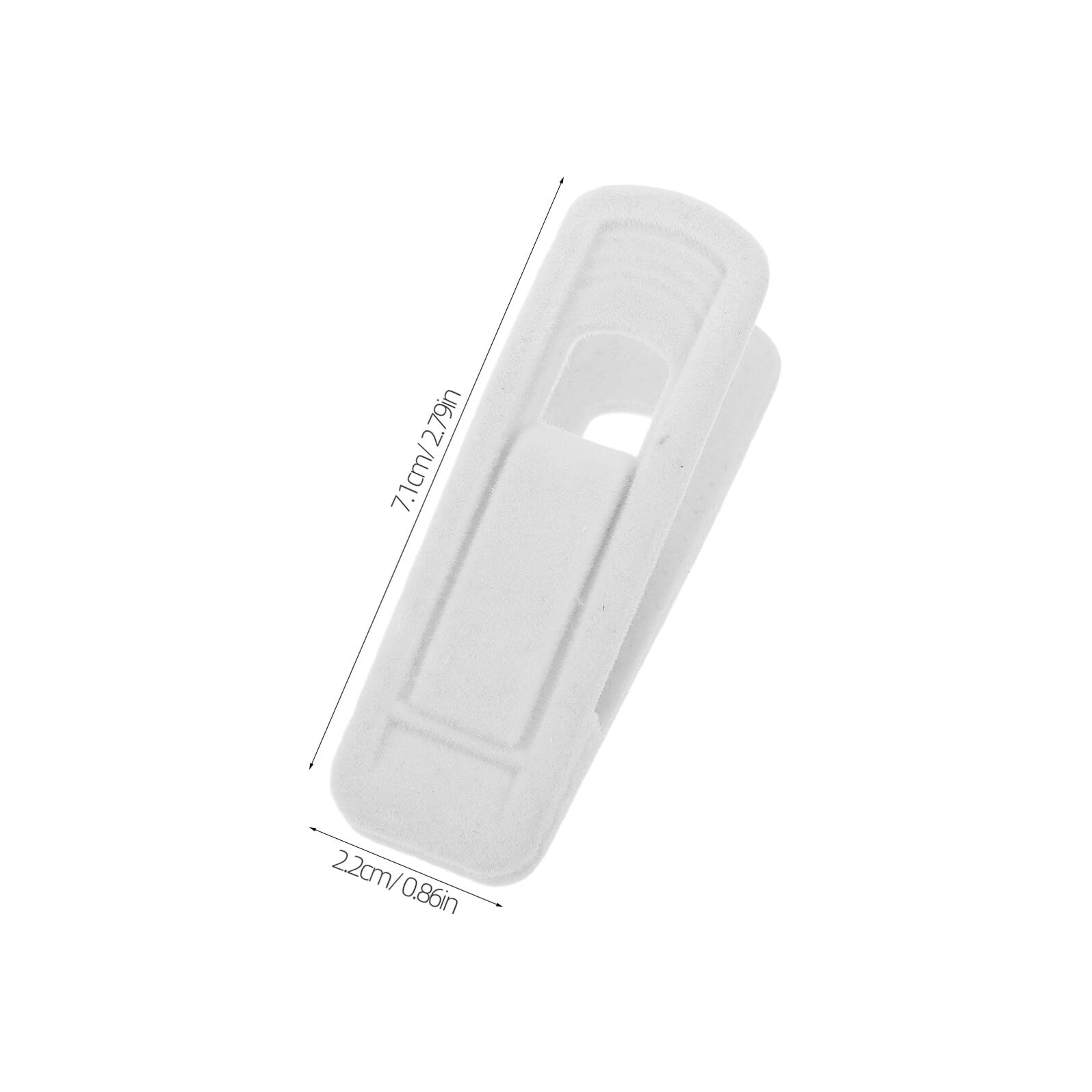 Hemobllo Mollette in Plastica Antivento per Vestiti 50 Pezzi, Clip di Velluto Antiscivolo per Stendere Panni, Compatte e Robuste per Casa, Viaggio e Asciugatura