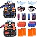 MIBOTE [2 Packs] Kids Tactical Vest Kit for Nerf Guns N-Strike Elite Series Gun Wars with Refill Darts, Reload Clips, Dart Pouch, Tactical Mask, Wrist Band and Protective Glasses for Boys/Girls