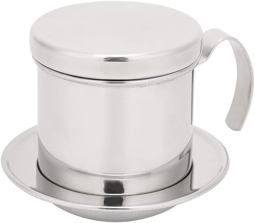 Miniatura 2 de Cafetera de goteo vietnamita, con pantalla de filtro fino, cafetera vietnamita vietnamita, filtro de goteo simple, la mejor opción de regalo para