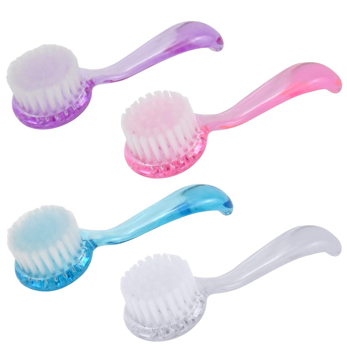 4PCS Colorato Manico Spazzola per unghie, Testa Rotonda Spazzola Maniglia di Unghie per la Pulizia, Spazzola per la Pulizia, Spazzola per il lavaggio delle mani, spazzola per lavaggio