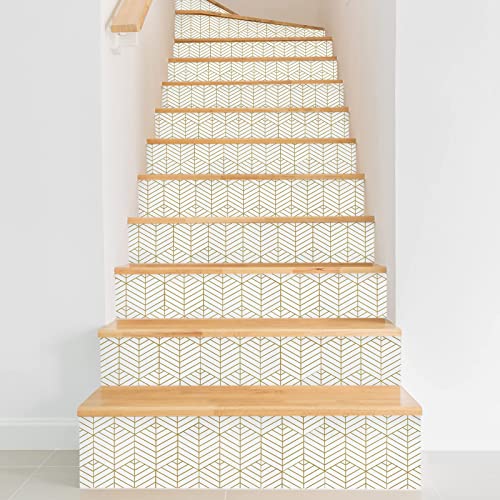 Mecpar Gold Geometric Wallpaper Hexagon Geometric Peel And Stick Wallpaper 17.7 In X 118 In Stripes Geometric Wallpaper Vinyl Film Self Adhesive Removable Wallpaper Shelf Liner Drawer Decorative #TOP5