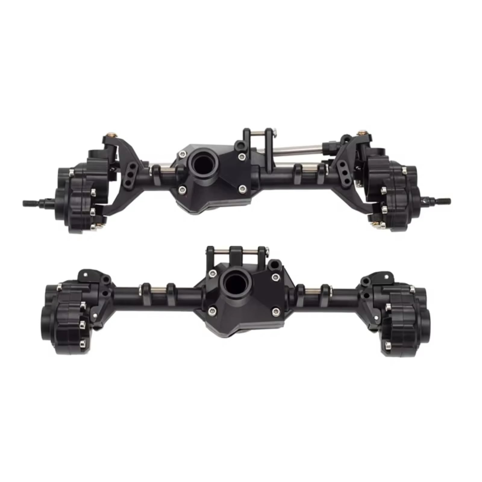 Compatibile Con Traxxas Per TRX-4 1/10 RC Crawler Cars Parti Di Aggiornamento Set Alloggiamenti Per Assali A Portale Anteriori E Posteriori Integrati In Metallo Accessori