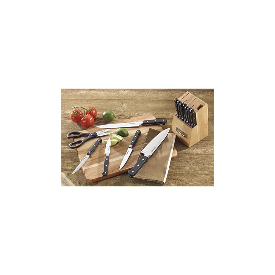 Cuisinart C55TR-14PCB Advantage Cutlery 14-Piece Triple Rivet Knife Block Set