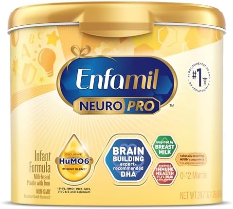 Enfamil NeuroPro Baby Formula, Brain Building Duo DHA & MFGM, Exc...
