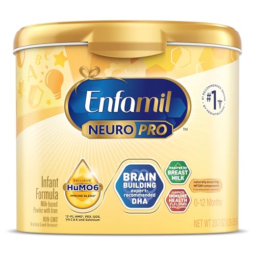Image of Enfamil NeuroPro Baby Formula, Triple Prebiotic Immune Blend with 2'FL HMO & Expert Recommended Omega-3 DHA, Inspired by Breast Milk, Non-GMO, Reusable Tub, 20.7 Oz (Packaging May Vary)