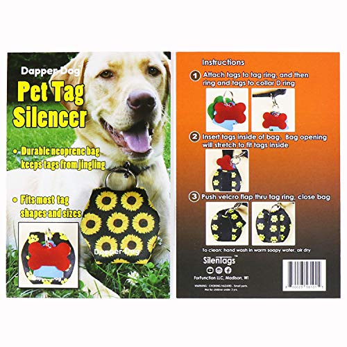 Image of Dapper Dog - Dog Tag Silencer with Tag Ring (Sunflower)
