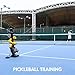 Furlihong 388PBH-1 2 in 1 Baseball & Pickleball Machine, 4 Adjustable Launch Angles, 3 Pitch Angles, Power Bank Compatible, Includes 9 Pickleballs, for Beginners (Grey)