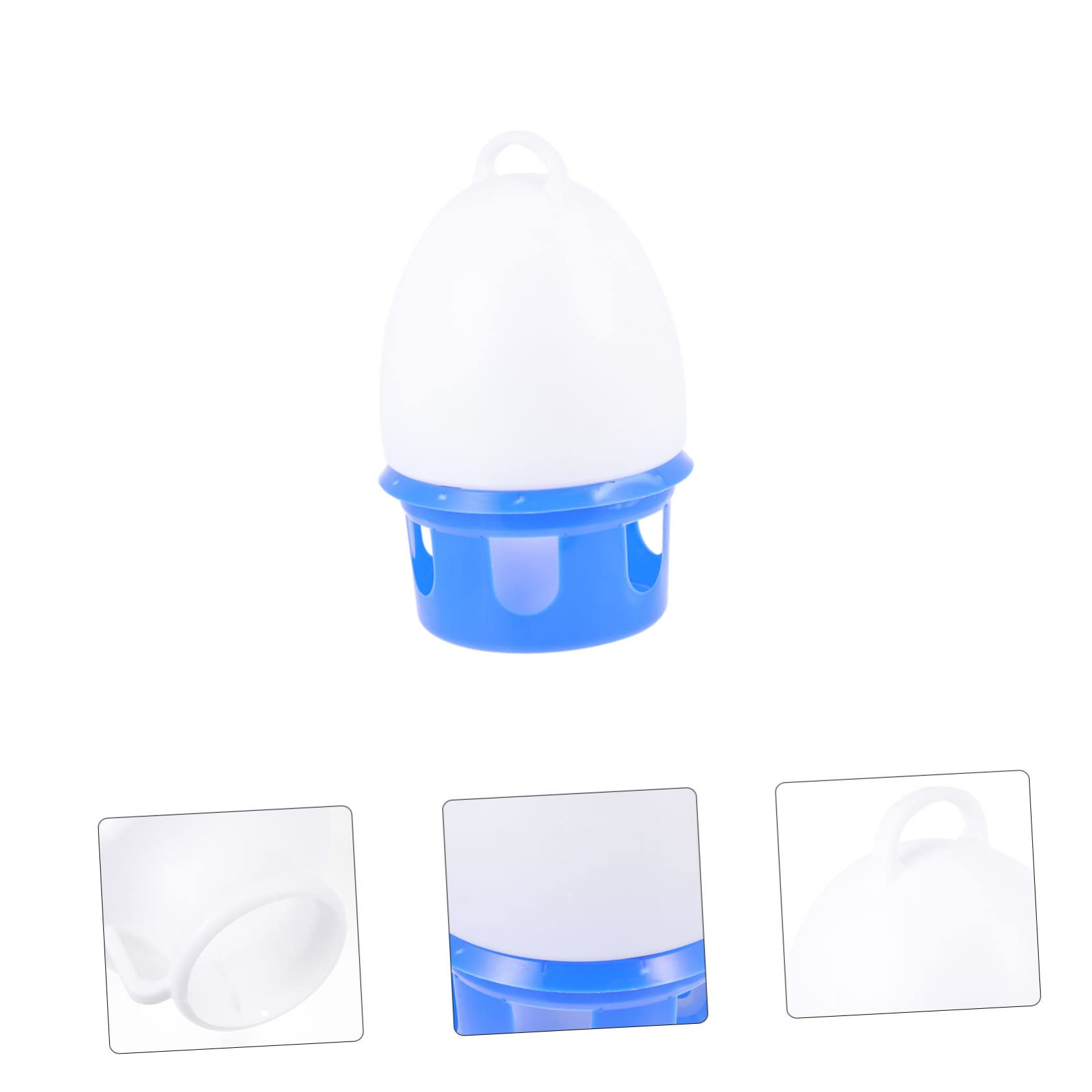 Pigeon Water Feeder Auto Drinking, 1 Pezzo, Pvc, Tondo | Blu, Rimovibile, Struttura Robusta, Facile da Pulire, per Parrocchetti e Uccelli, Uso Domestico
