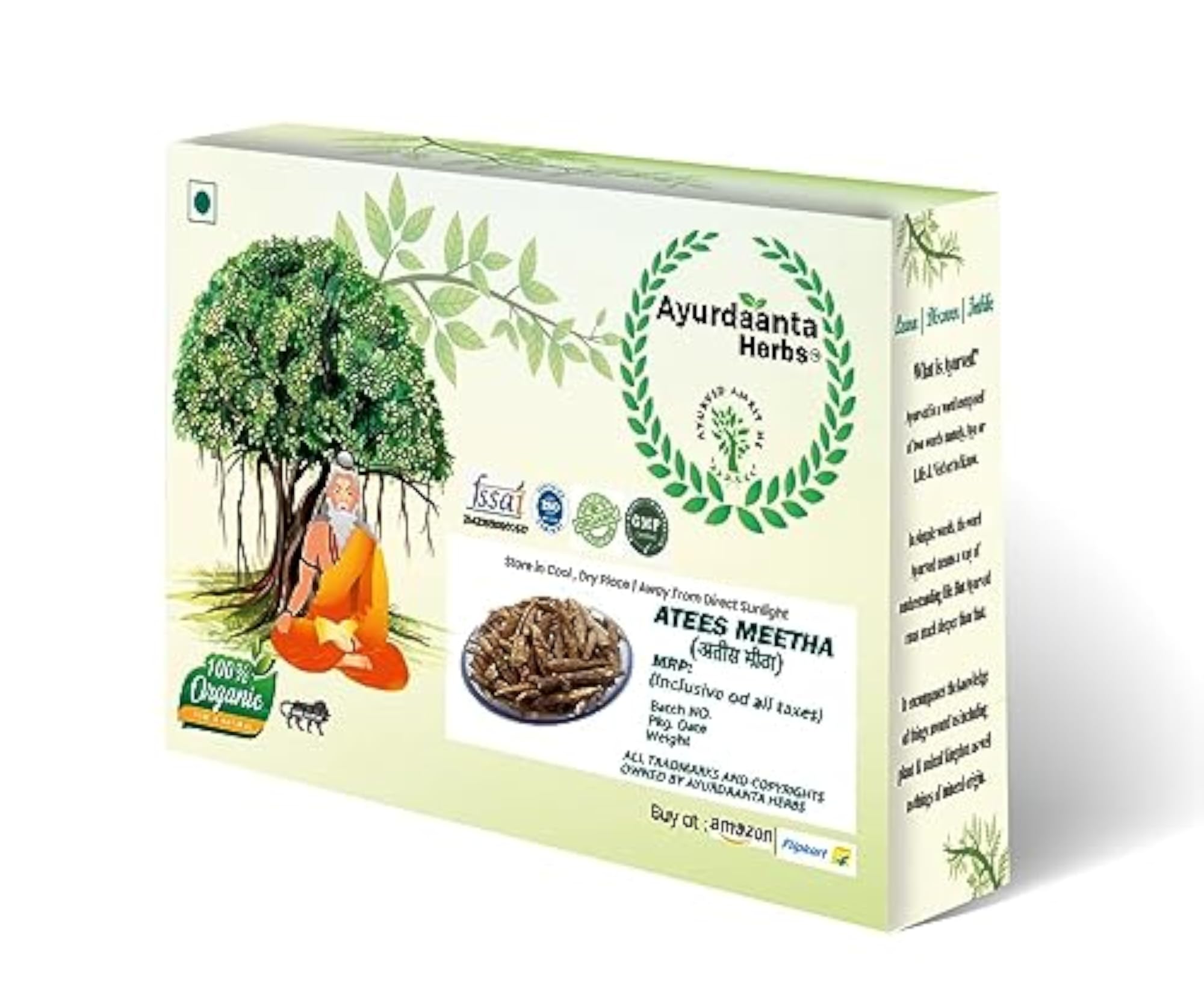 Ayurdaanta Atees Meetha Powder, 100 Grams