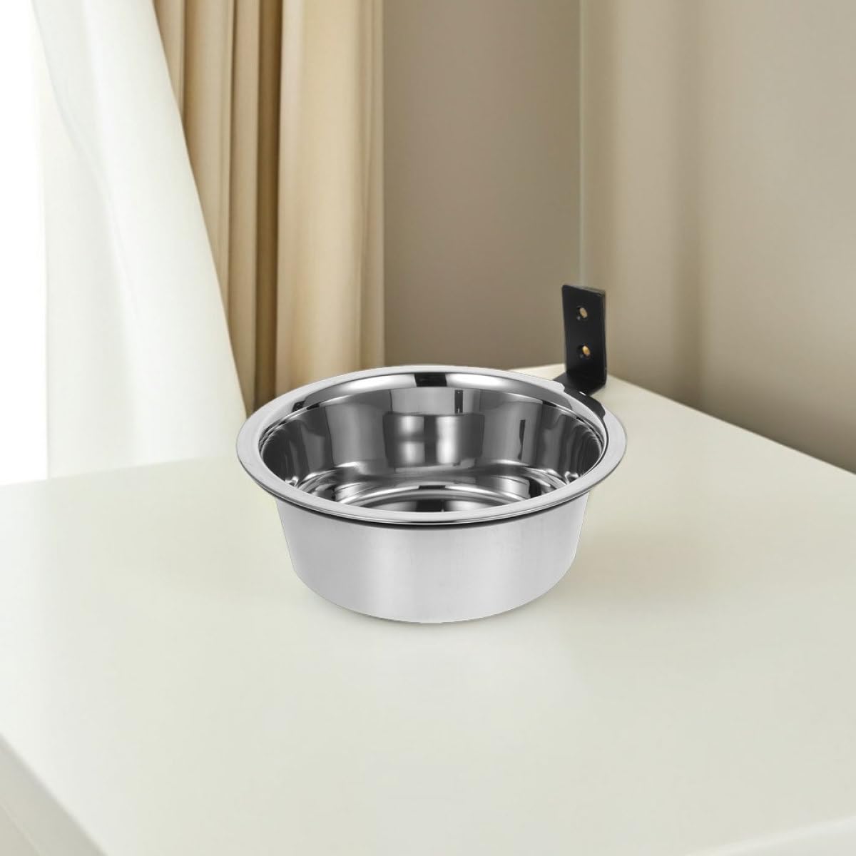SHINEOFI 2 Juegos de Cuencos Colgantes Alimentar Mascotas para Perros de Acero Inoxidable, Soporte Fiable en Hogares y Jaulas