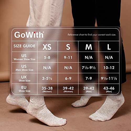 GoWith Unisex Linen-Cotton Blend Thin Crew Socks, Seamless Moisture Wicking Lightweight Casual Dress Socks for Men and Women2