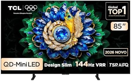 Smart TV TCL 85 Polegadas QLED Mini LED 4K A400M WiFi Bluetooth G...