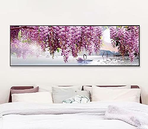 Kit Peinture Diamant Le lac des cygnes 70x120cm à offrir en cadeau créatif unique