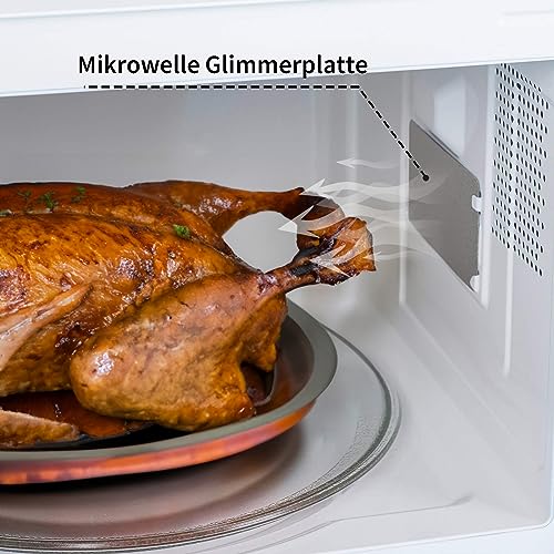 ACONDE 10 Stück Mikrowelle Glimmerplatte, 15 × 12 cm Glimmerscheibe Reparatur Teil, Universal Glimmerblatt, Grau