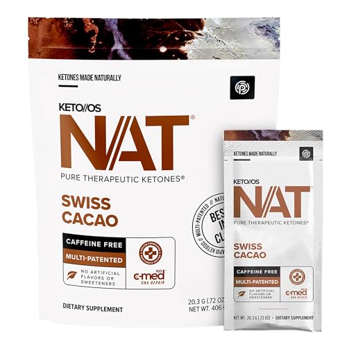 Keto//OS NAT Swiss Cacao Caffeine Free Exogenous Ketones