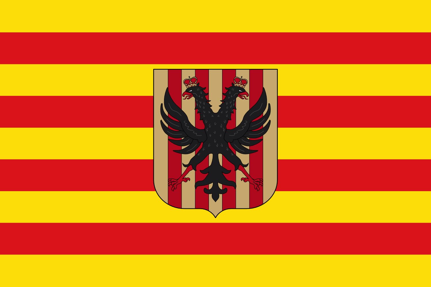 Drapeau d'Altea grand format pour décoration murale extérieure