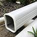 BE-TOOL 2 pcs Gutter Guards Caps Downspout Safety Caps Household Gutter Downspout Protection Covers,White Size Caps 4 * 3in