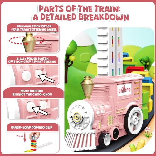 Domino Train Toys Games for Kids miniatura 2
