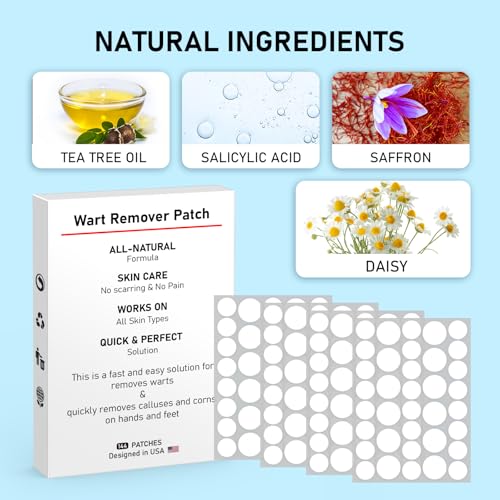 Image of WABRINY Wart Remover Patches, Fast & Easy Operate Hydrocolloid Gel Waterproof Invisible Sticker -CM