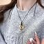 A1-gold pendant necklace