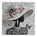 Impossible Puzzles for Adults 1000 Pieces,PICKFORU Floral Muse Puzzle Elegant Lady,Beauty Flower Woman Puzzle Black and White Pearl,Hard Challenge Jigsaw Puzzles Aesthetic