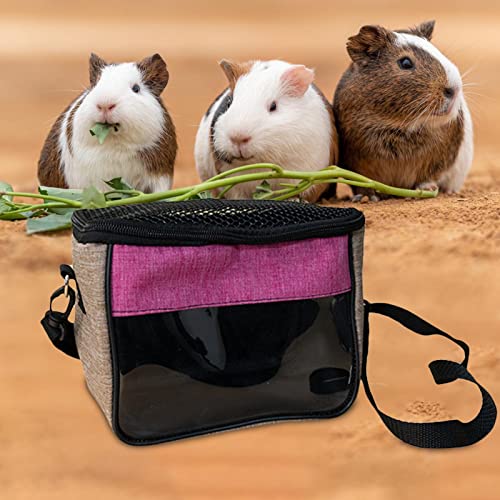 Bothyi Alça de ombro ajustável para transporte de hamster durável para coelhinho da índia chinchila,