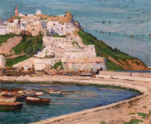 Art tableau la Kasbah de Tanger œuvre d'artiste sur toile pour s'évader au quotidien