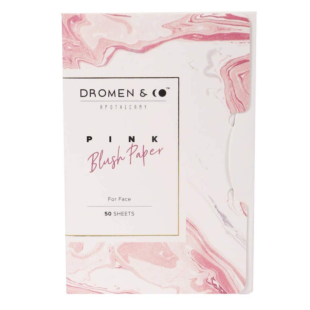 Dromen & Co Pink Blush Paper | Blusher for face Makeup | Travel Friendly Blusher Paper | Pack of 1 (50 Sheets) 2
