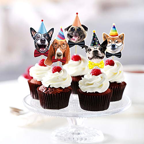 Sunny Seat A-DOGBANNERKIT Dog Birthday Banner Cake Topper Decorations Garland Dog Theme Bunting Cupcake Toppers Bday Decor Party Supplies thumb #8