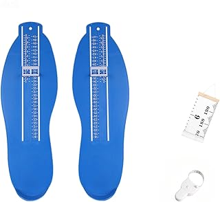 3-Pack Foot Measurement Device Shoe Sizer Foot Measuring Devices for Kids Men Women Adults Kids Foot Length Measure Gauge with Body Measuring Tape Foot Measure Tool with Height Chart