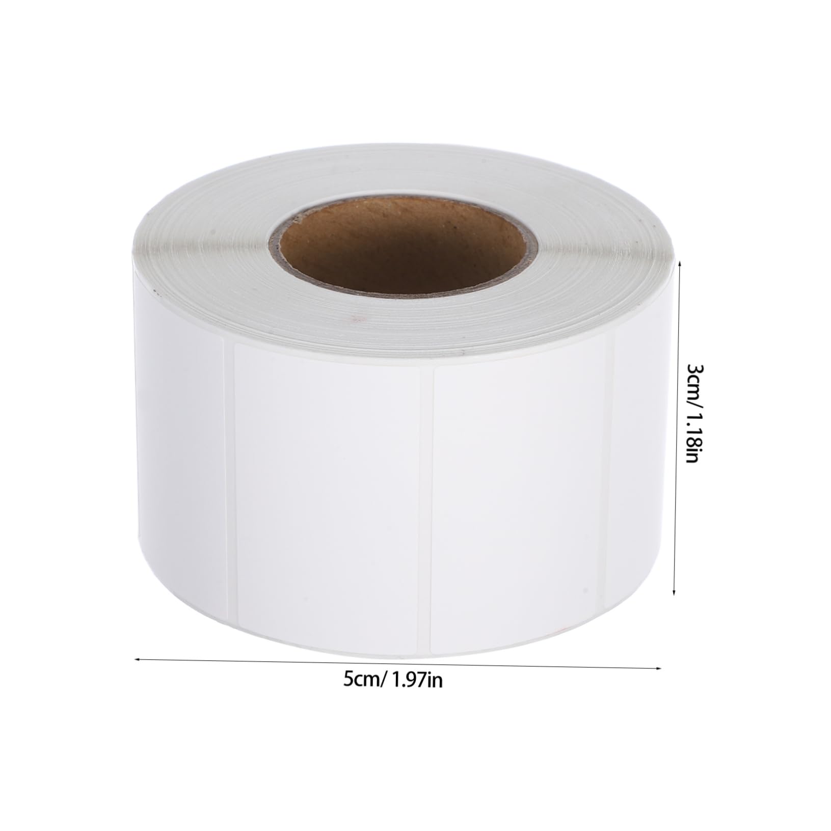 NAMOARLY 1 Roll Circle Thermal Labels Self-Adhesive Freezer Tape for Kitchen Pantry Direct Thermal Shipping Mailing Stickers