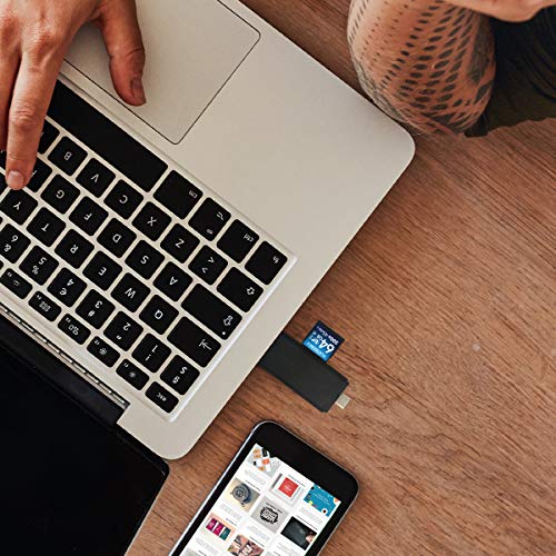 Philonext Lettore di schede di memoria USB 3.0 tipo C SD/Micro SD OTG per SDXC, SDHC, SD, MMC, RS-MMC, Micro SDXC, Micro SD, Micro SDHC