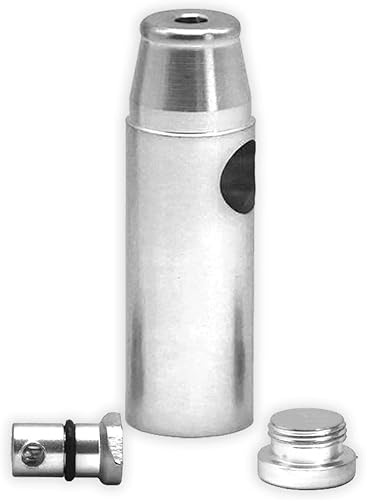 HumanFriendly Botellas de aluminio de 01fl oz para almacenamiento de especias recargables para viajes contenedor de muestra para artículos pequeños