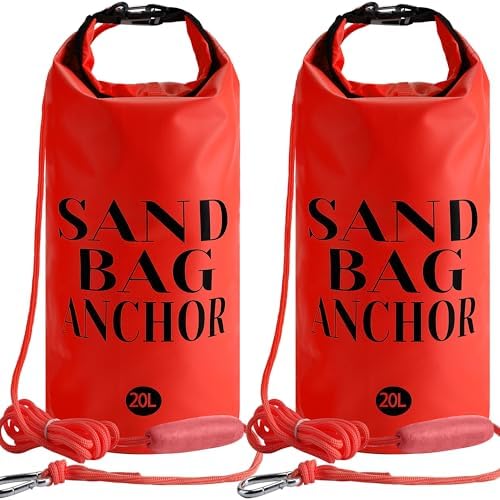 RunNico Sand Anchor for Small Boats, 2 in 1 500D PWC Jet Ski Anchor Kit