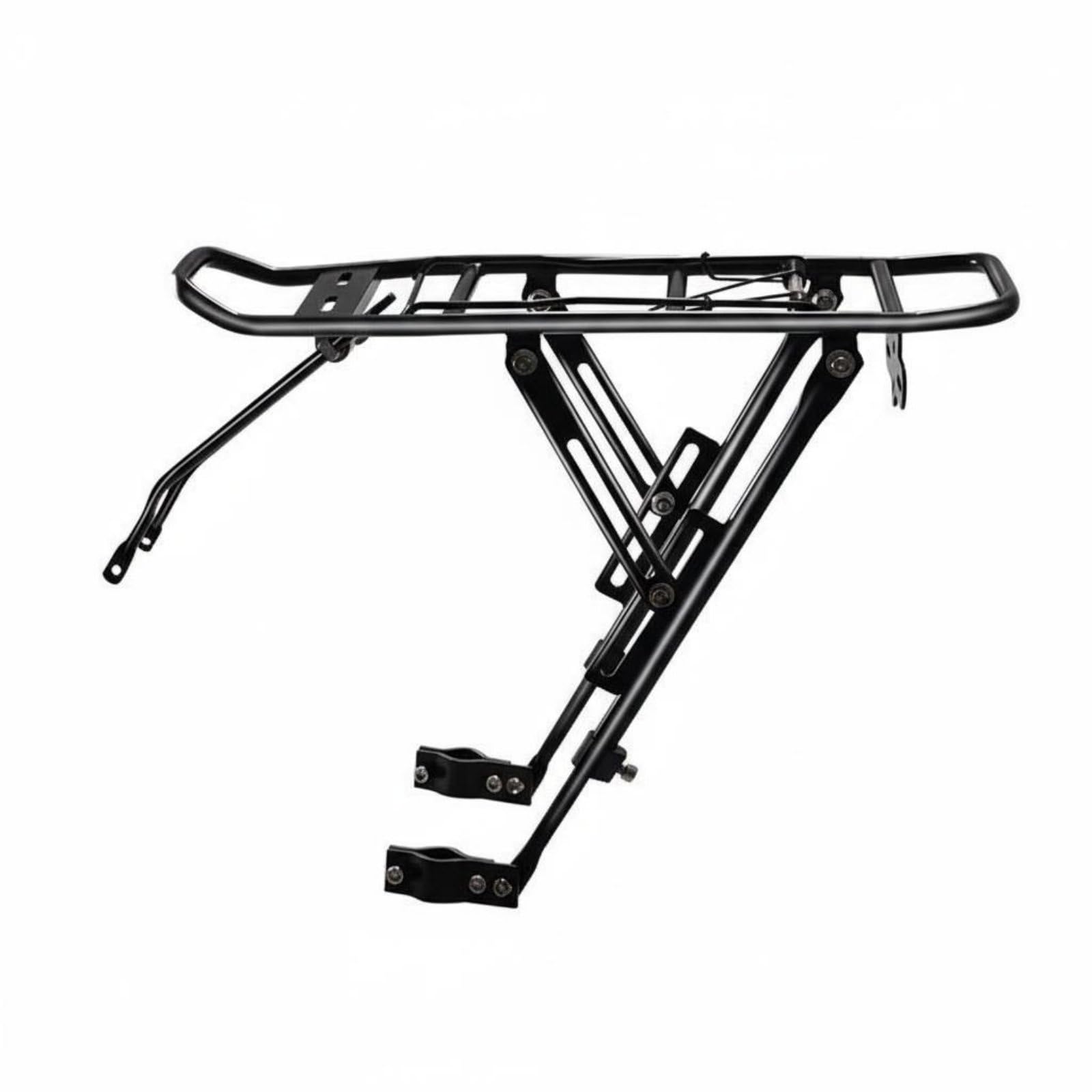 Fahrradträger Aluminium Gepäckträger Hinterrad Fahrradträger mit Verstärkten Verbindungspunkten Und Schnellem Schnellspanner für Stadtwege, Universal W Werkzeug