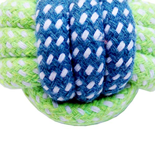 Brinquedo de corda de algodão para animais de estimação, molares para cães, dentes limpos e colorido