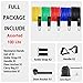 GOGO Resistance Bands Set with Handles for Working Out, Heavy-Duty Strength Bands Kit Gym Equipment (Assorted 100lbs)