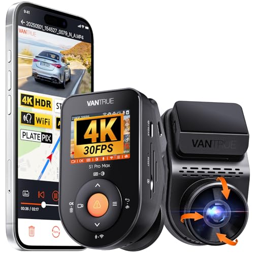 Dashcam 4K VANTRUE S1 Pro Max évite les litiges d'assurance auto