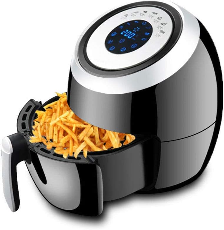 5.5L Electric Oilless Large Hot Air Fryer Oven Larger Cooker with Cookbook, Auto Off, Nonstick Basket, Advanced LCD Touch Screen Digital Display, Must Have Kitchen Gadgets Every Family Comfortable