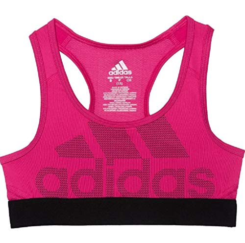 Image of adidas Girl's Don’t Rest Logo Sports Bra (Small) Magenta