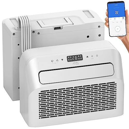 Sichler Haushaltsgeräte Klimaanlage Wohnwagen: Mobile Split-Klimaanlage, Entfeuchterfunktion, WLAN & App, 5.000 BTU/h (Mini Split Klimaanlage, Split...