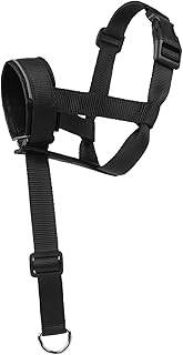 Maulkörbe für Hunde,Halti für Große Hunde, um Bellen, Dog Muzzle Adjustable Mouth Cover, Maulkorb für Hundetraining, an der Leine, erlaubt Hecheln, schwarz,Schnauzenriemen 15~35CM product image