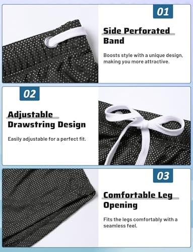 FEOYA Men’s Square Leg Swim Briefs Athletic Boxer Swimwear with Drawstring Short Swim Trunks Quick Dry Beachwear4