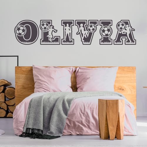 Vinilo decorativo personalizado de fútbol para habitación miniatura 3