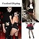 Clundoo 2 PCS Netzstrumpfhose Schwarz, Netzstrumpfhose Schwarz, Strümpfe Strumpfhosen, Elastisch Hohe Taille Strumpfhosen Netzstrümpfe, Black Fishnet Tights für Halloween