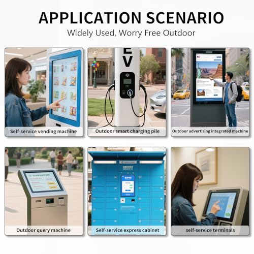 Image of 15 Inch Infrared Touch Screen, 10 Points Touch Screen Overlay Panel, USB Interface Free Driver, Infrared Touch for Outdoor Navigation, Digital Signage, Industrial Monitor