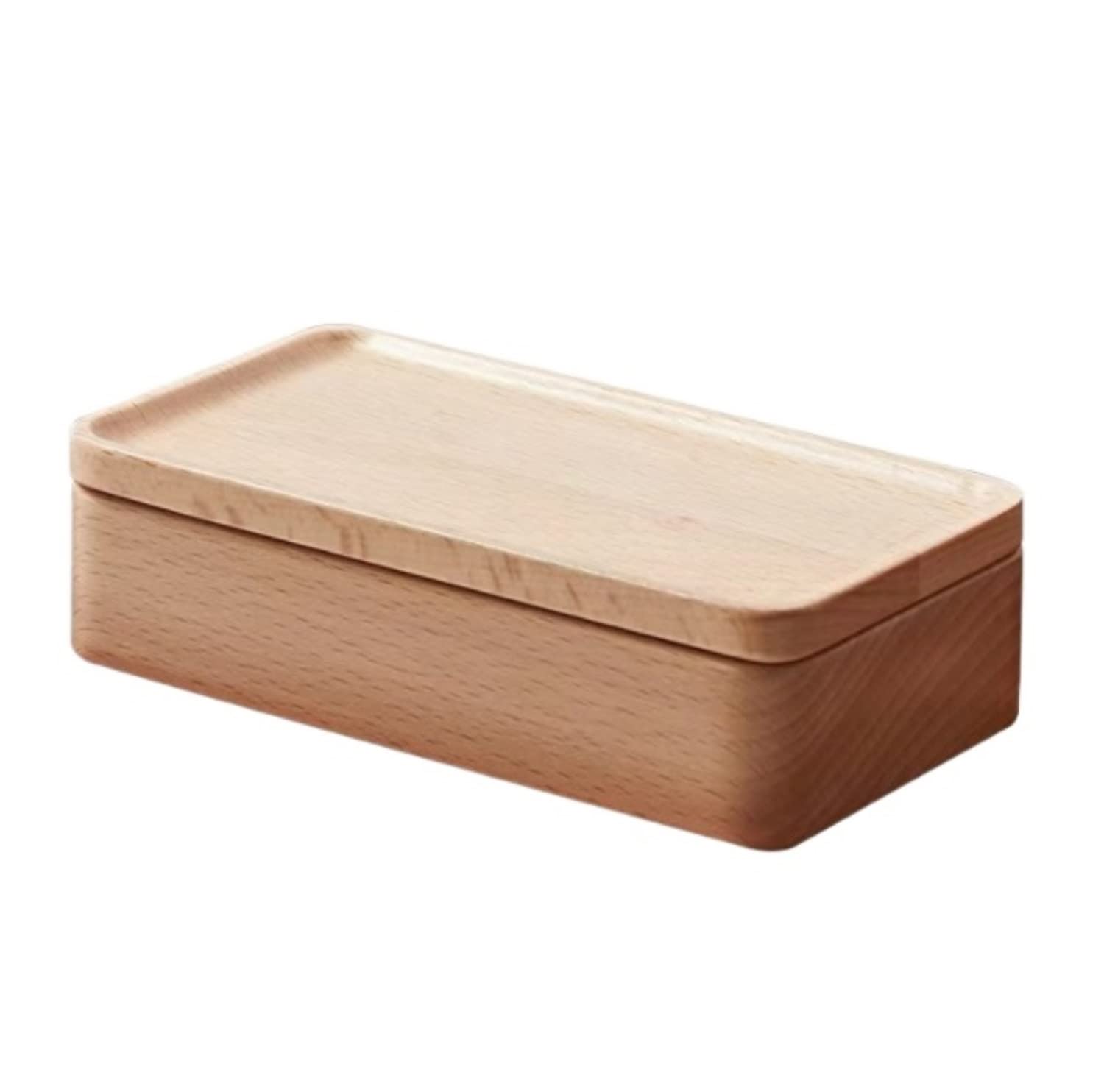 LNNSHX Pudełko na biżuterię Organizer na biżuterię Drewniany organizer na biżuterię Zdejmowana pokrywa Gablota na biżuterię Przechowywanie bransoletek Organizer na biżuterię Pudełka na biżuterię